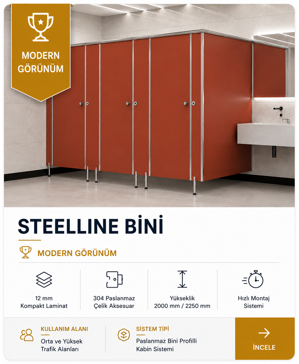 WC KABİN STEELLINE BİNİ