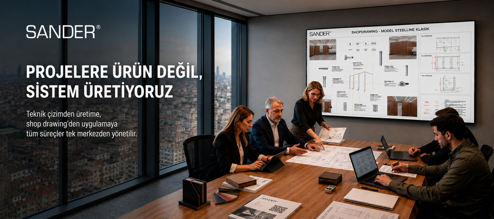 SANDER mimari proje geliştirme ve WC kabin teknik destek ekibi